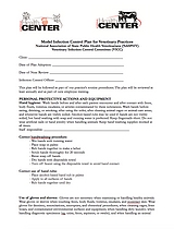 Model INFECTION Control Plan