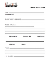 Time Off Request